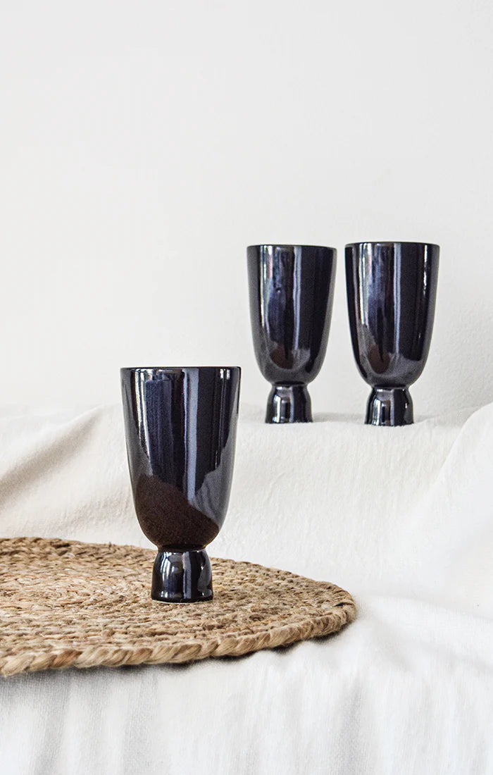Flute Ceramic Cup - Multiple Colors