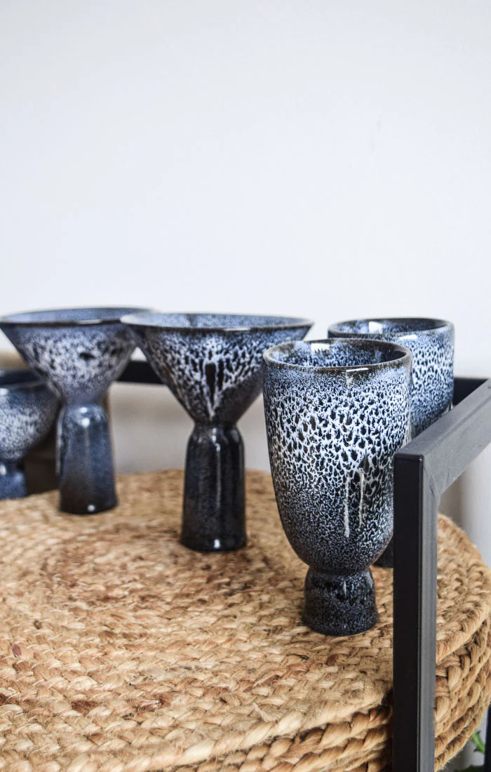 Flute Ceramic Cup - Multiple Colors
