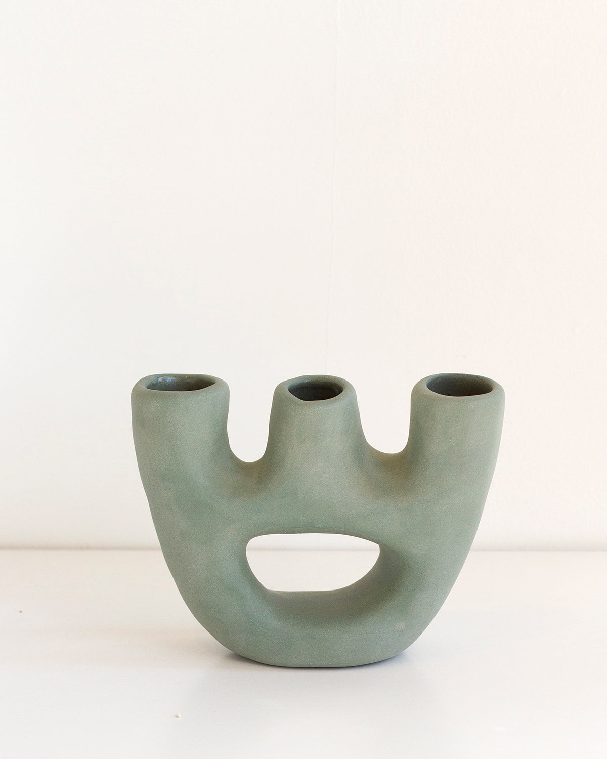 Gravity Clay Vase - Special Edition Emerald Green