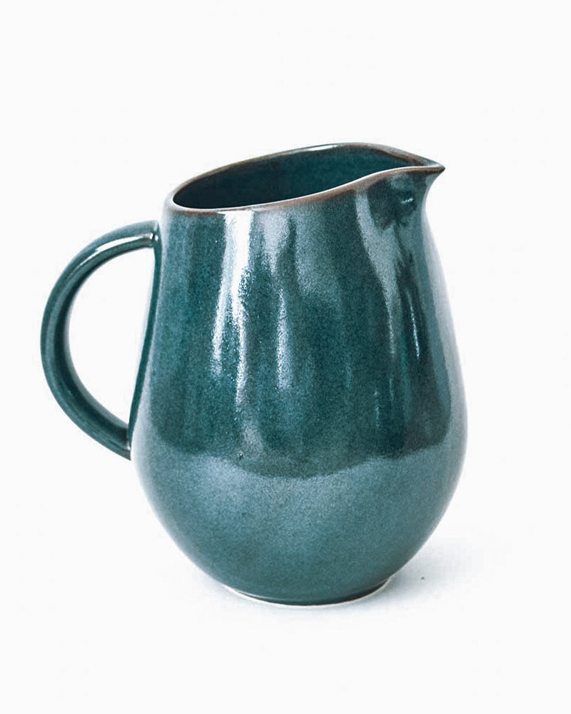 Prussian Blue Handmade Ceramic Pitcher