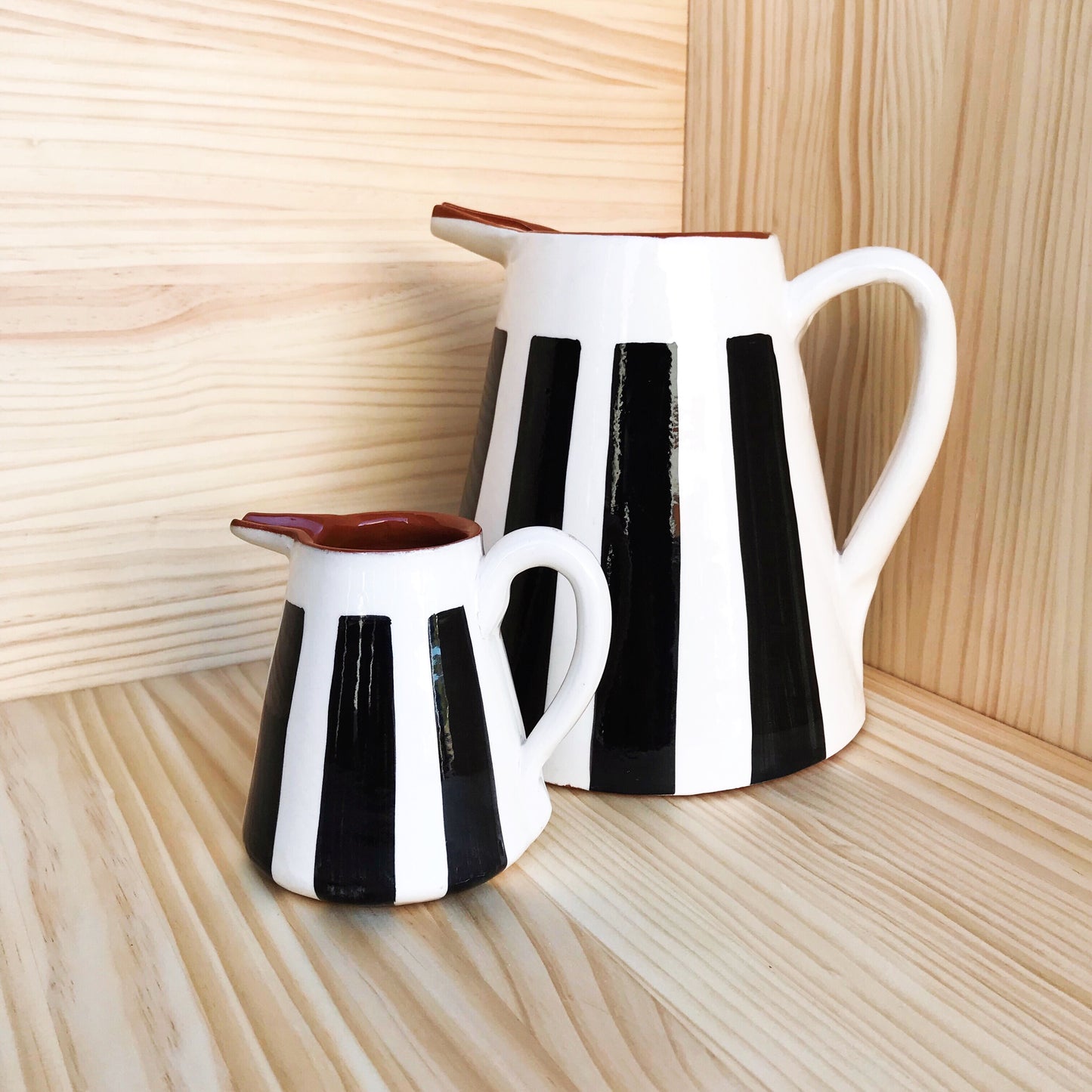 Casa Cubista Striped Pitcher - Multiple Sizes