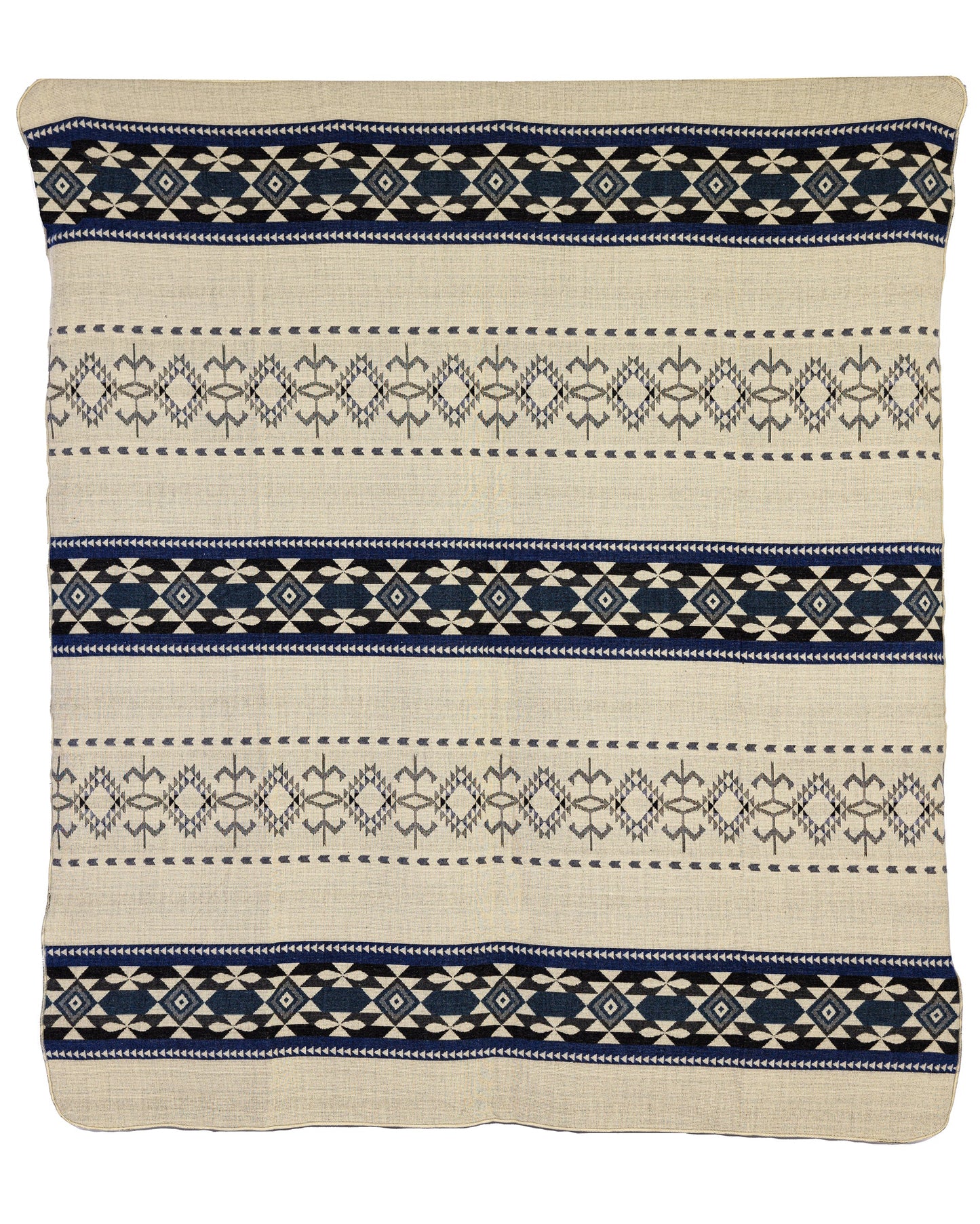 Yachana Collection - Geometric Blue Gray and Cream
