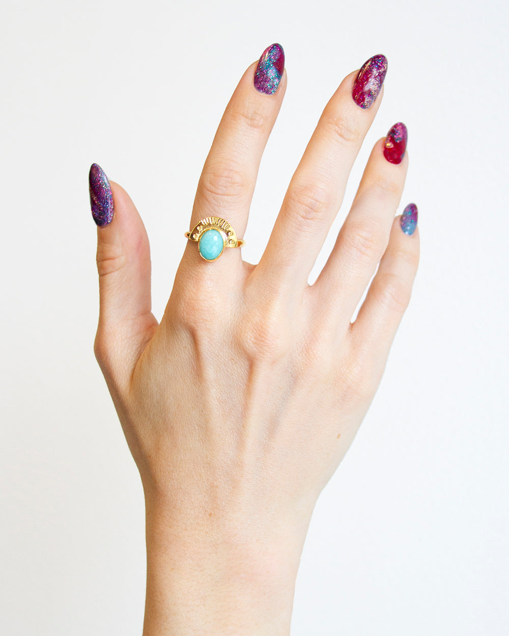 Art Deco Amazonite Ring