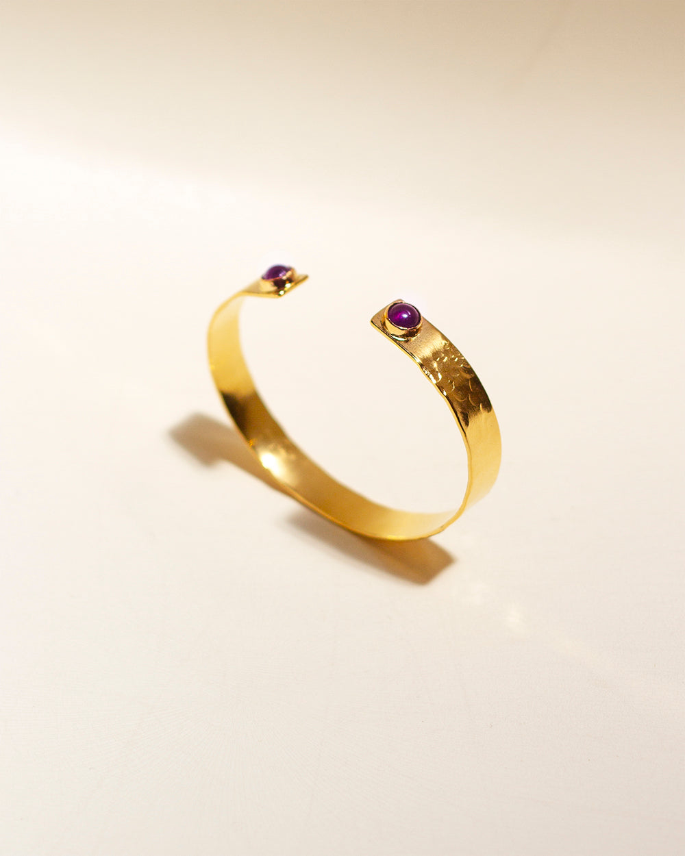 Double Stone Amethyst Bracelet