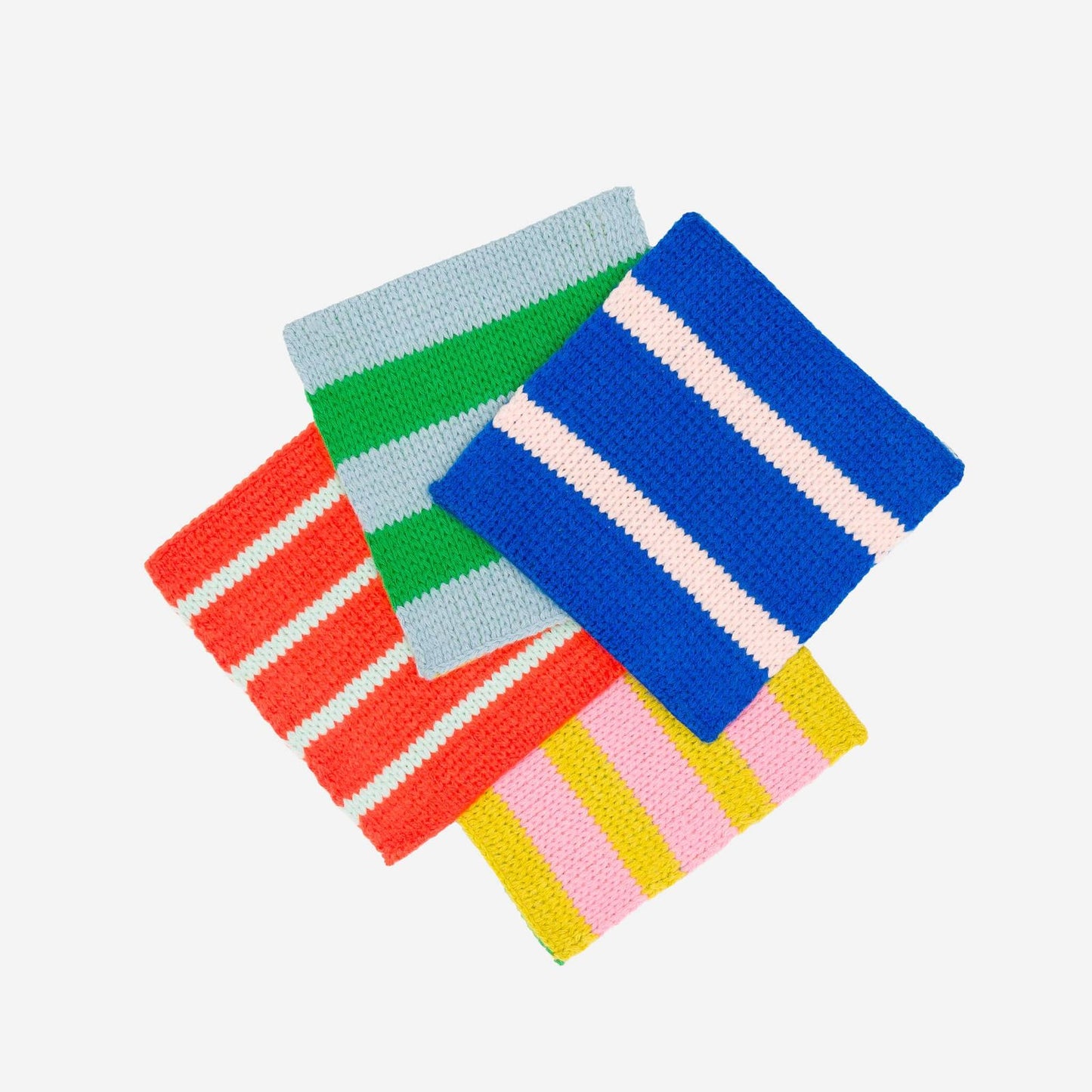 Coaster Patchwork Stripe Set of 4