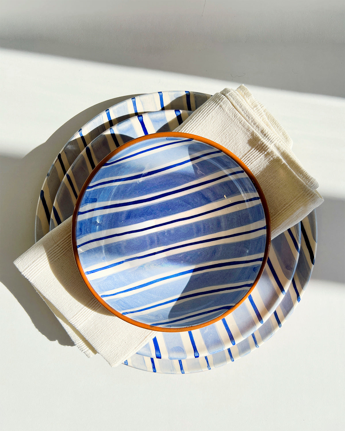 Casa Cubista Cabana Plates and Bowls - Blue