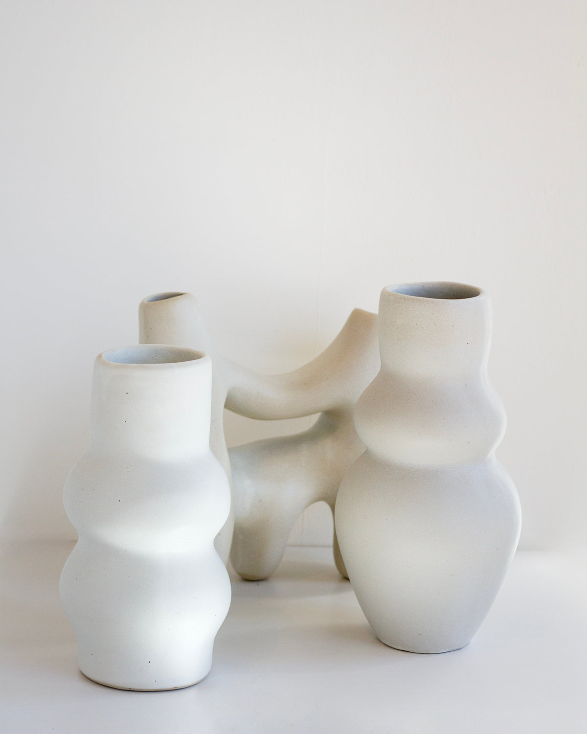 Goddess Clay Vase - Bone White