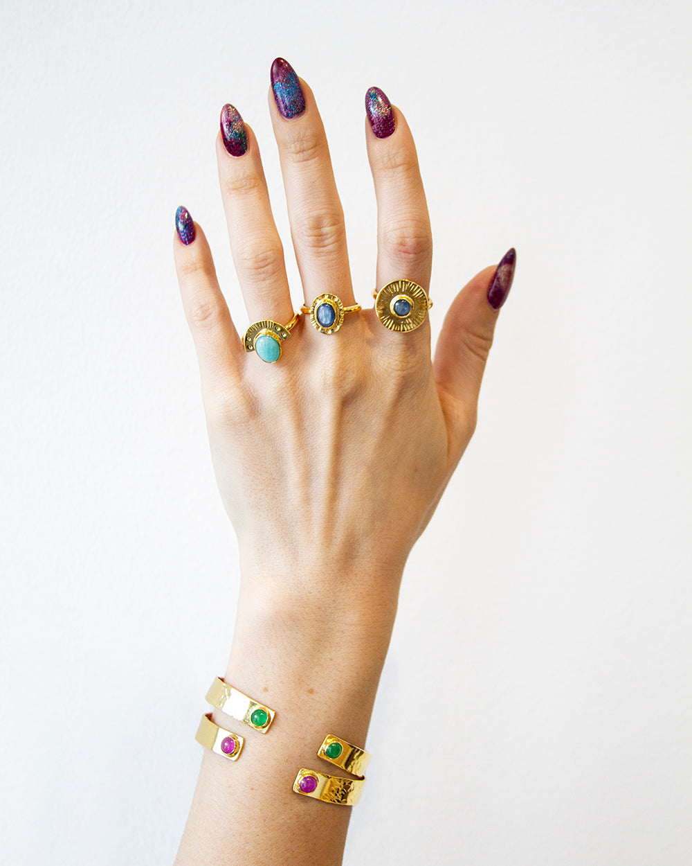 Double Stone Rose Agate Bracelet