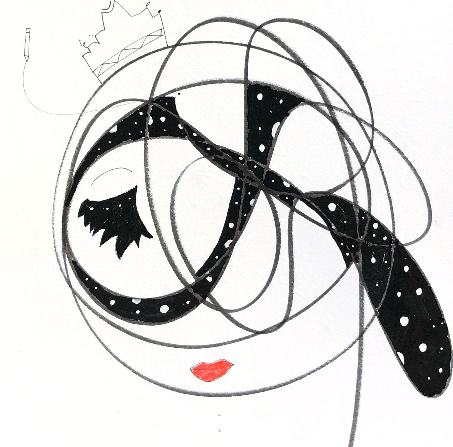 Popolishis #10 "Apachi" Original in Mixed Media