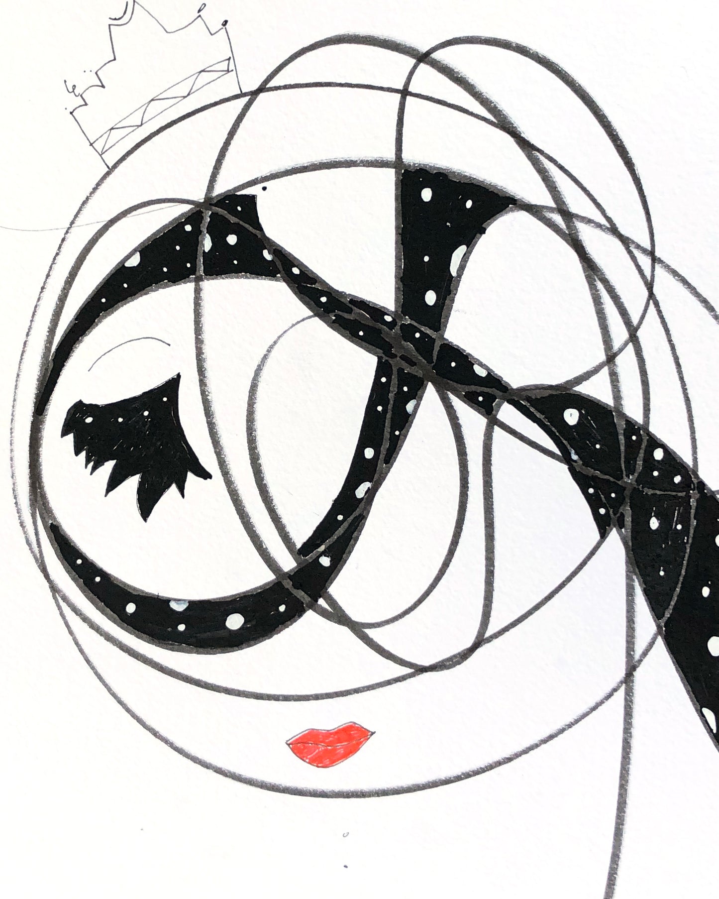 Popolishis #10 "Apachi" Original in Mixed Media