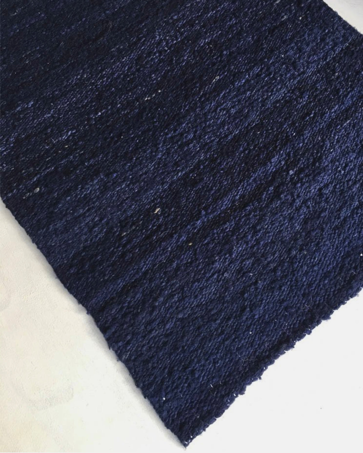 Flatweave Marine Blue Rug Sample