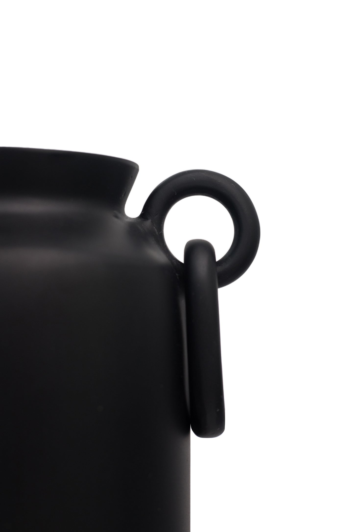 Black Mitla Bajo Resin Vase detail