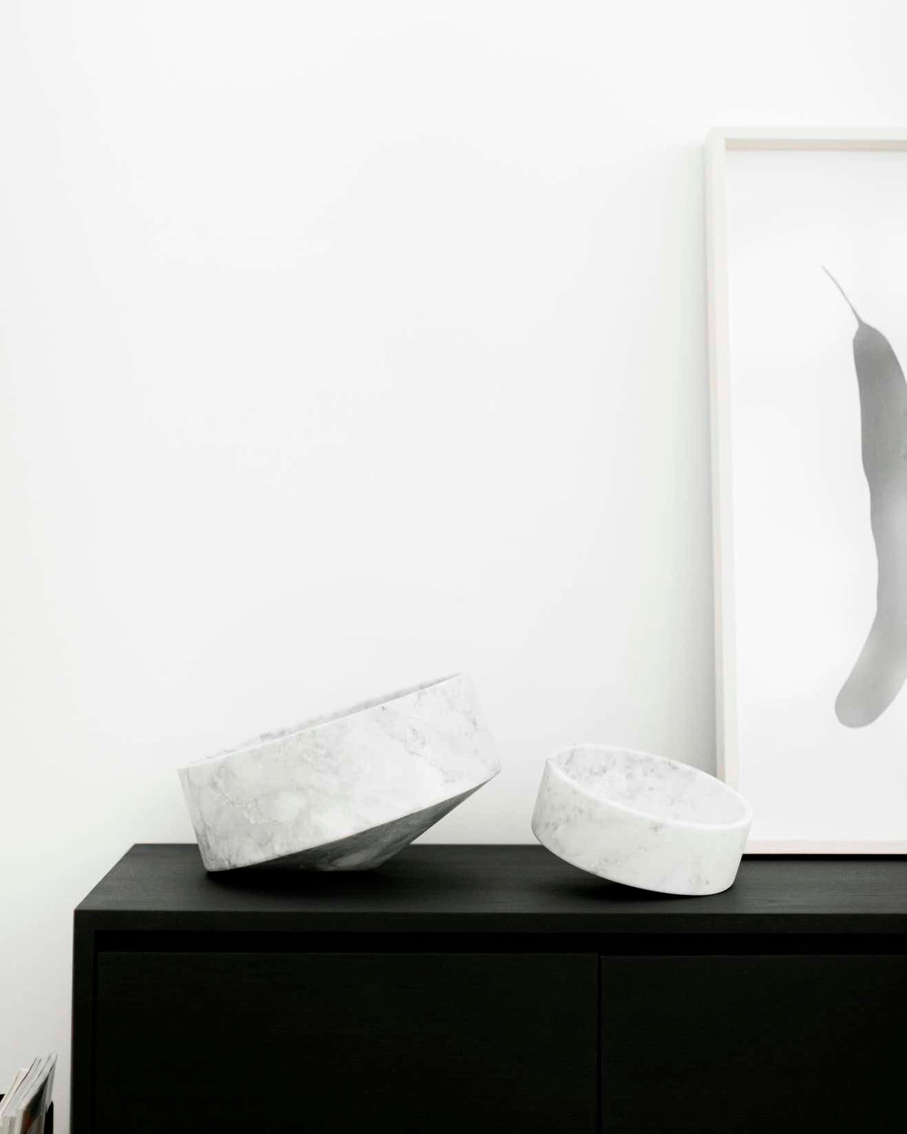 Artisanal Talayot Bowl in White Marble
