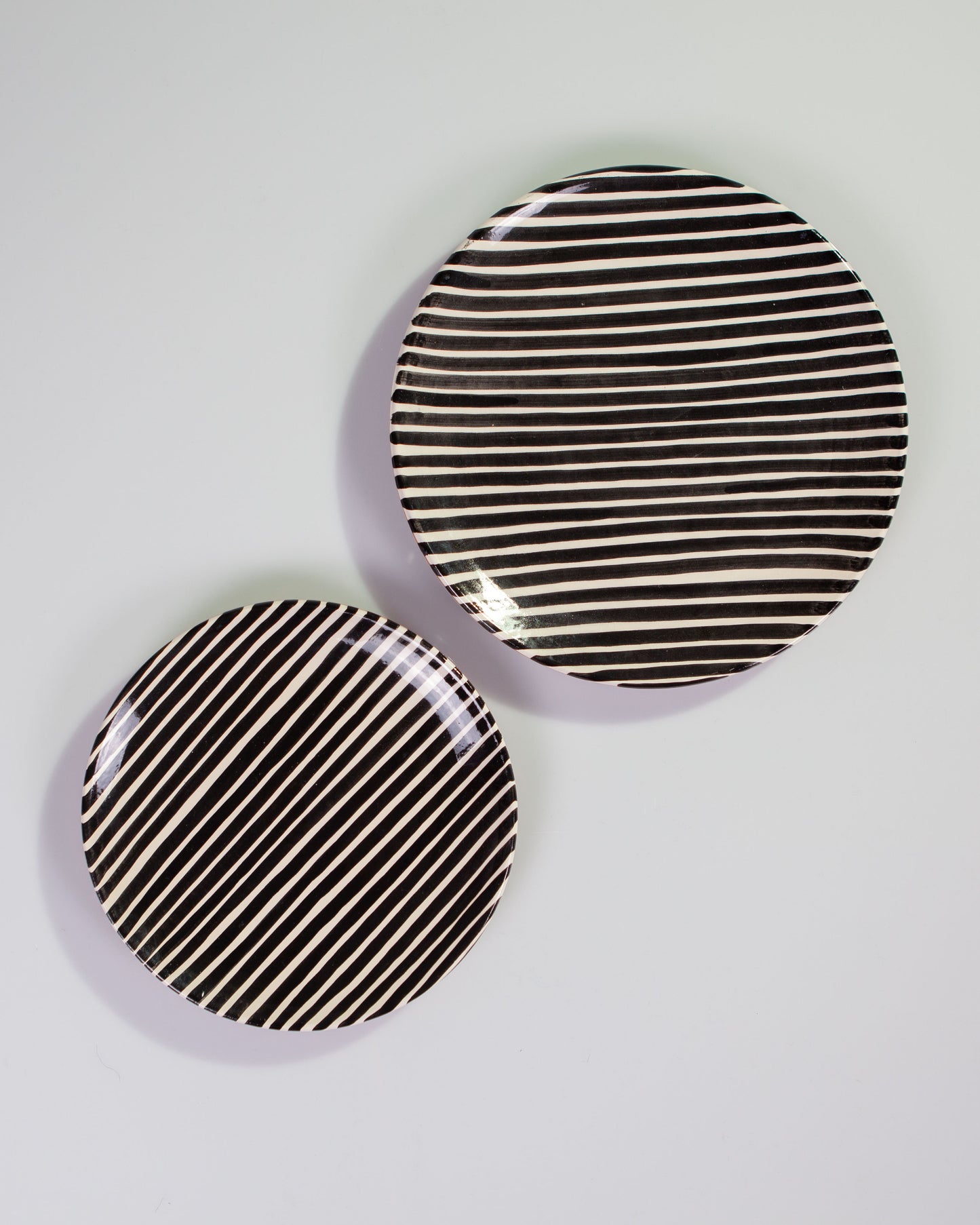 Stripe pattern Dinner and Salad plates