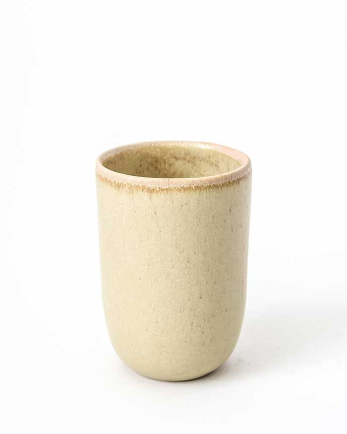 Cream Custard Handmade Cups - Set of 4