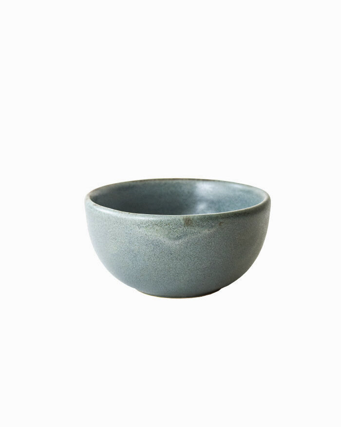 Aqua Ceramic Handmade Small Soup Bowls - Set of 4