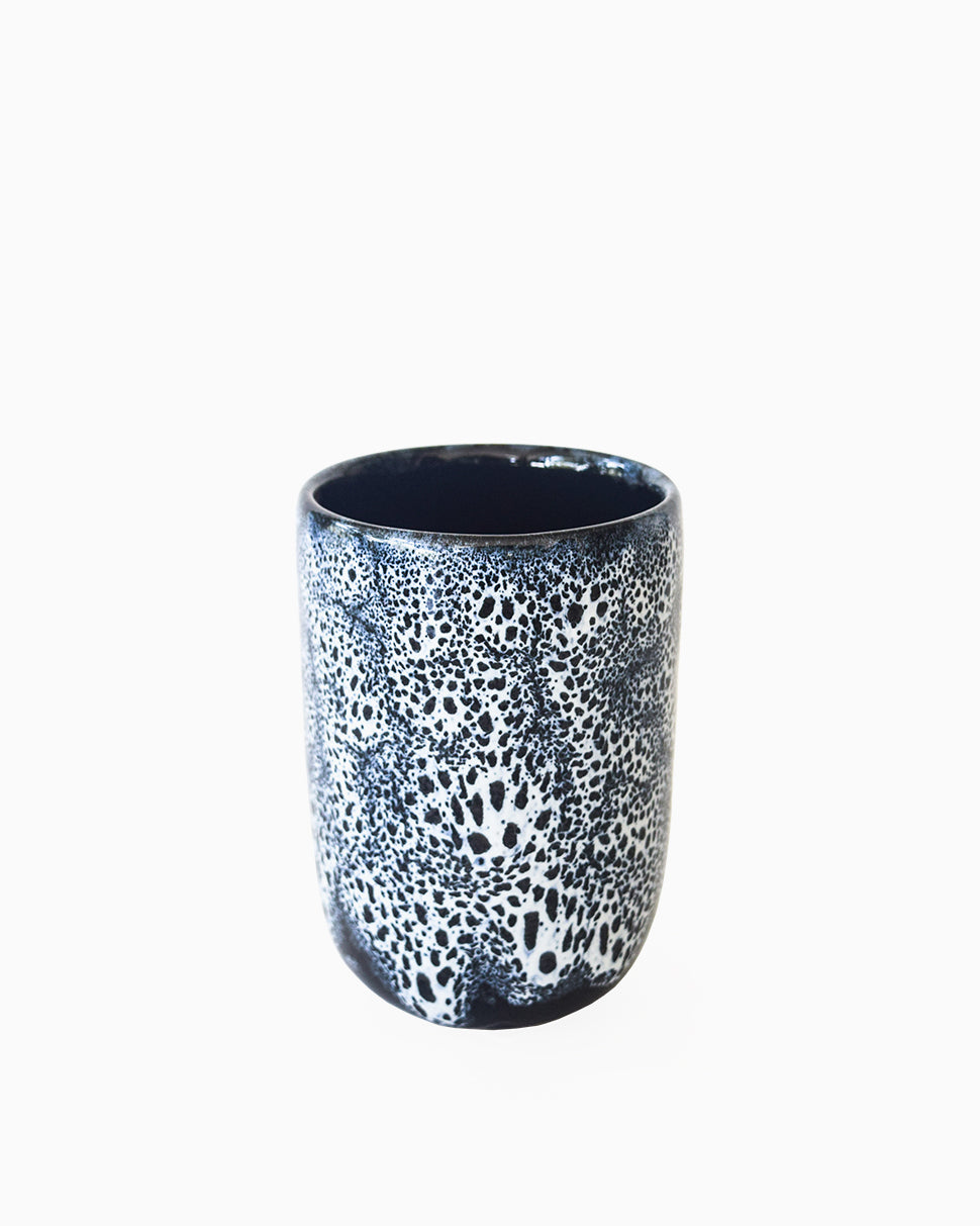 Indigo Ceramic Handmade Cups - Set of 4