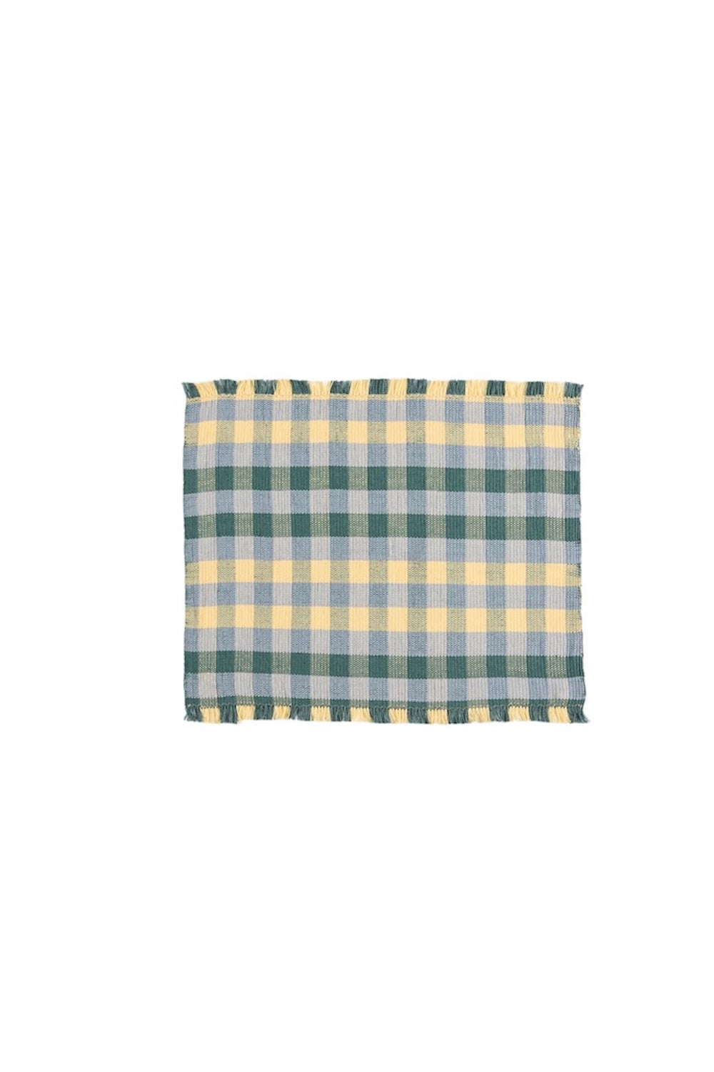 S/2 Cuadritos Teal Placemat