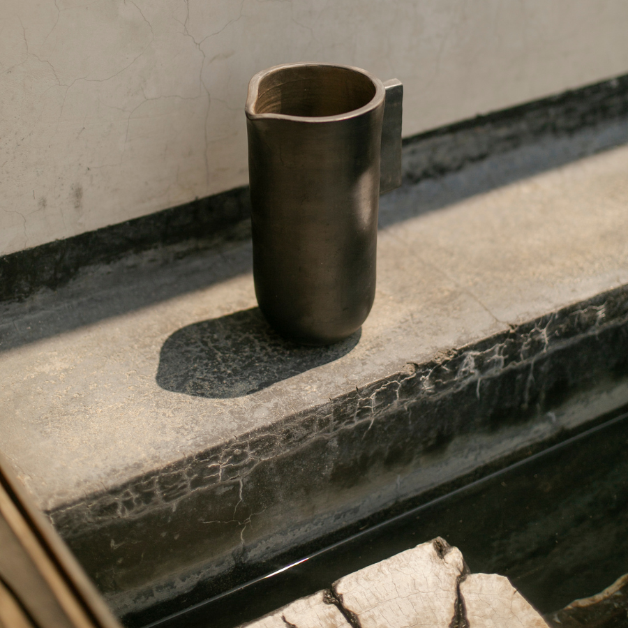 PALO SANTO Black Clay Pitcher