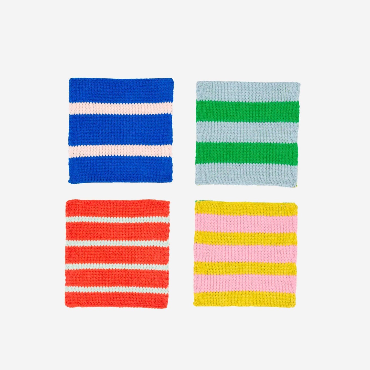 Coaster Patchwork Stripe Set of 4