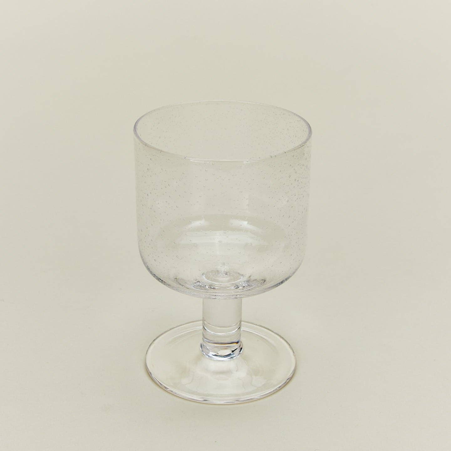 Simple Seeded Glassware – Stemmed – Set of 4 (Clear)