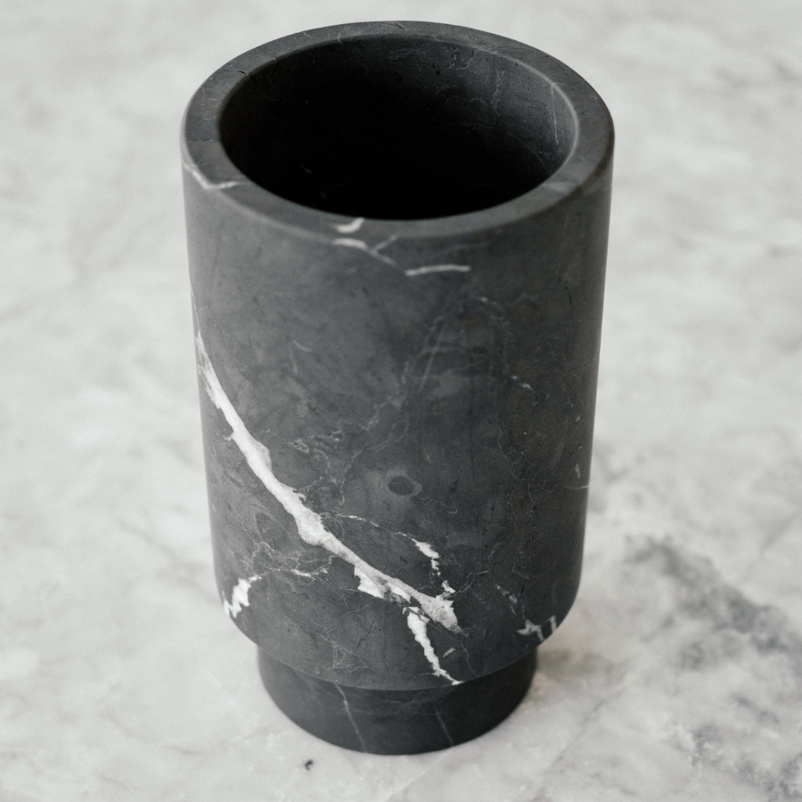 ARTISAN Marble Footed Vase