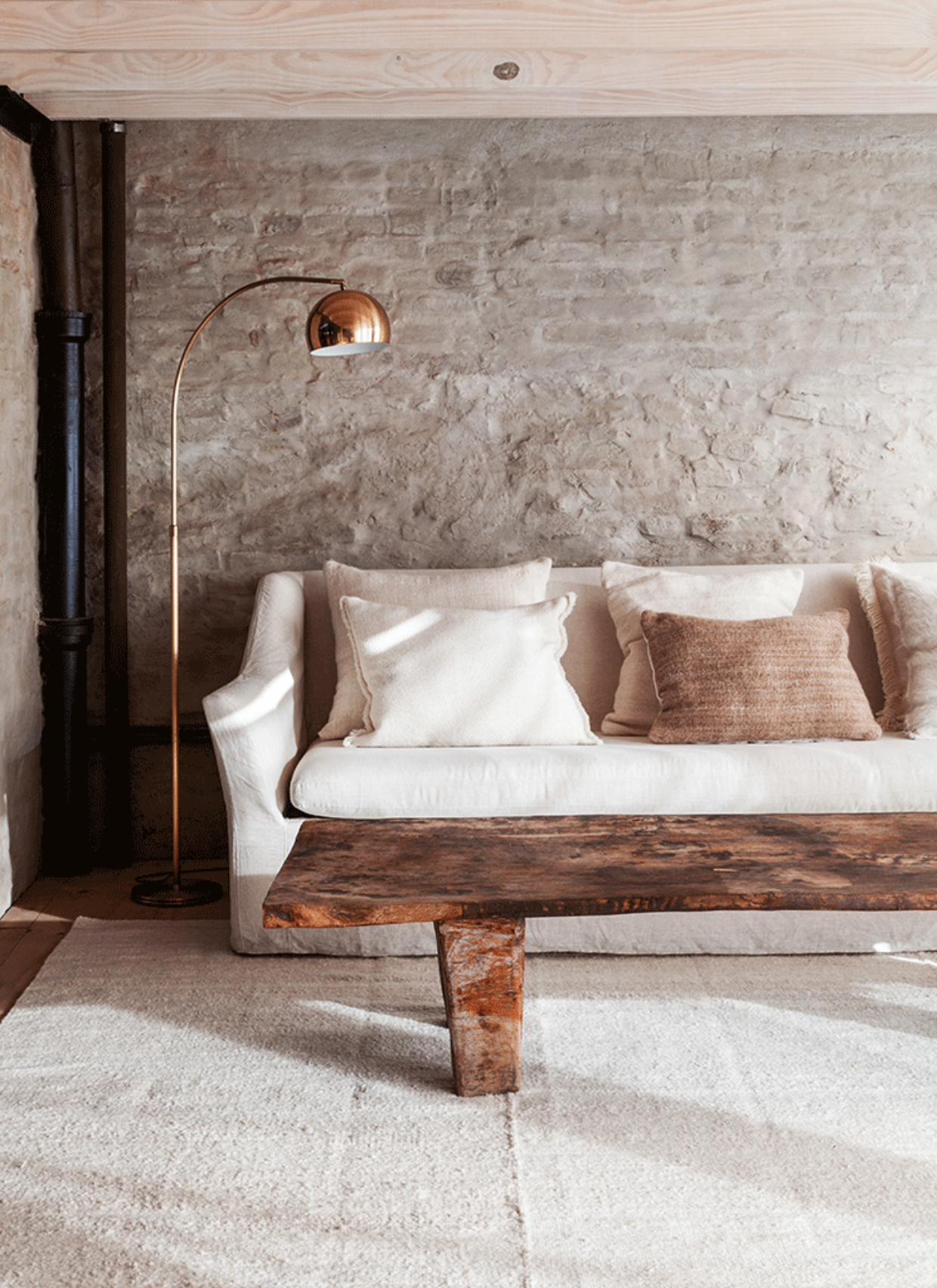 Awanay Crudo White Flatweave Wool Rug – atacama home