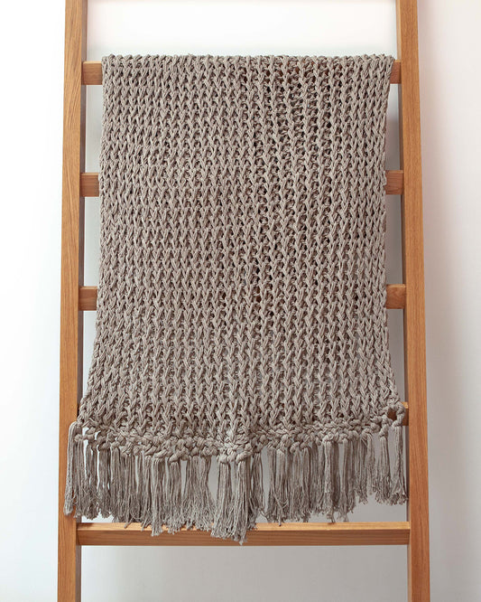 SALE Recycled Cotton Yucatan Throw - Gray