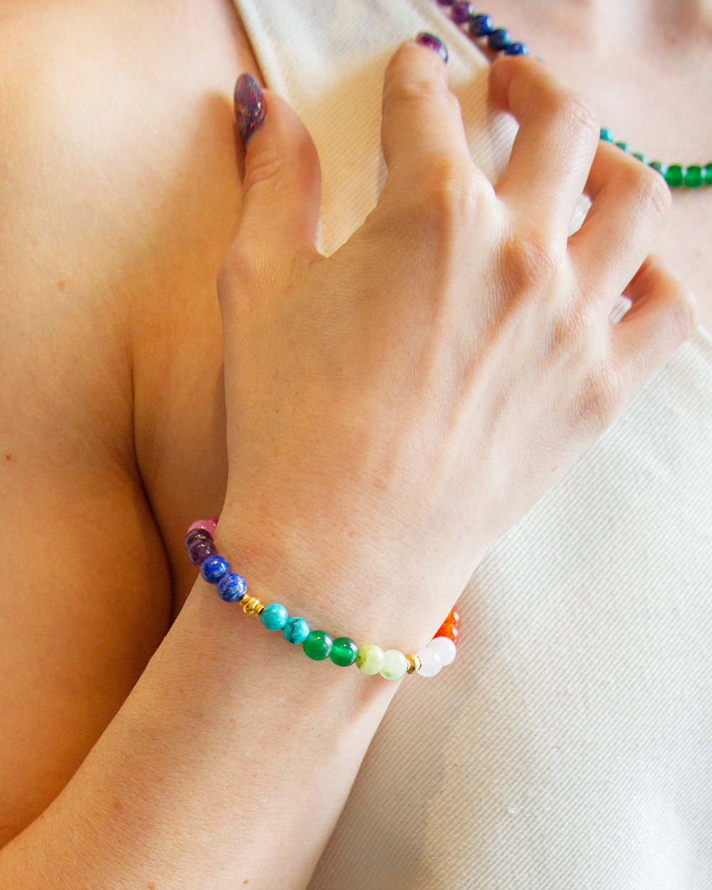 Rainbow Gemstone Bracelet