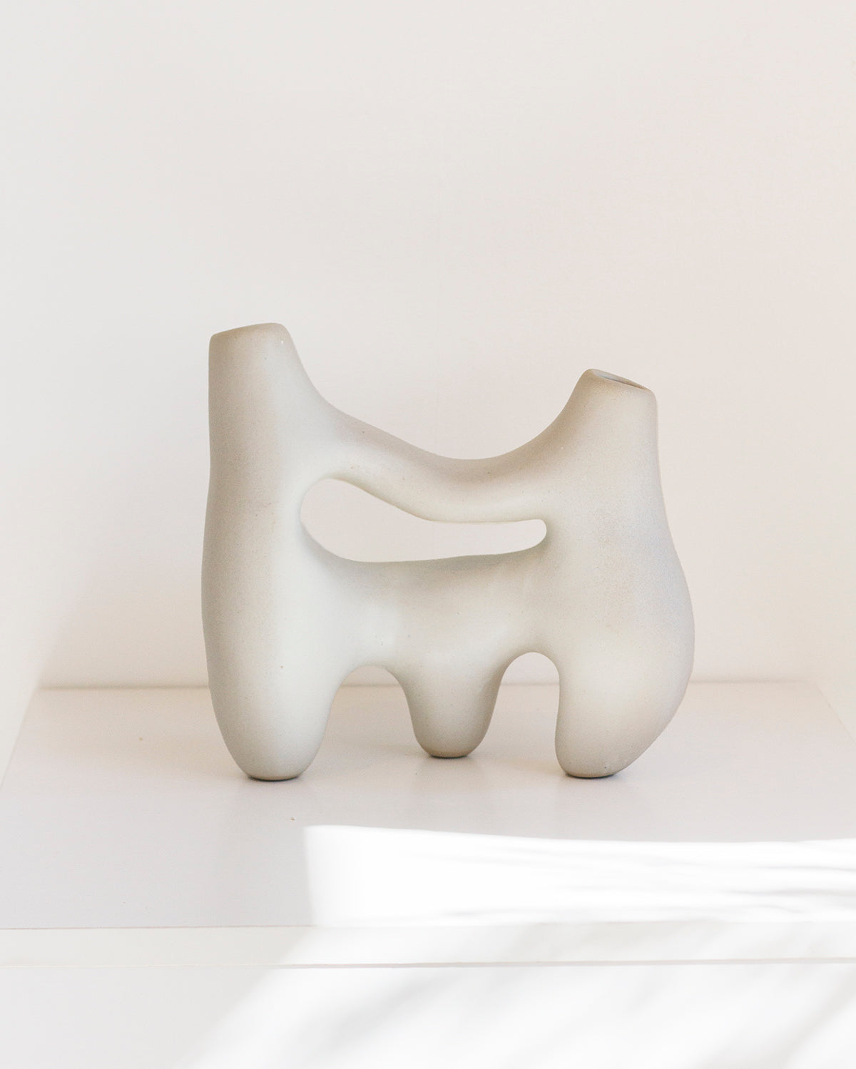 Symbiosis Clay Vase - Bone White