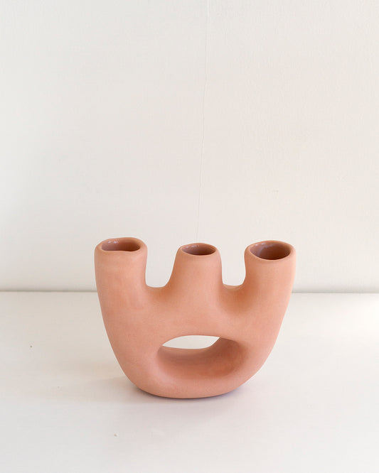 Gravity Clay Vase - Special Edition Peach Matte