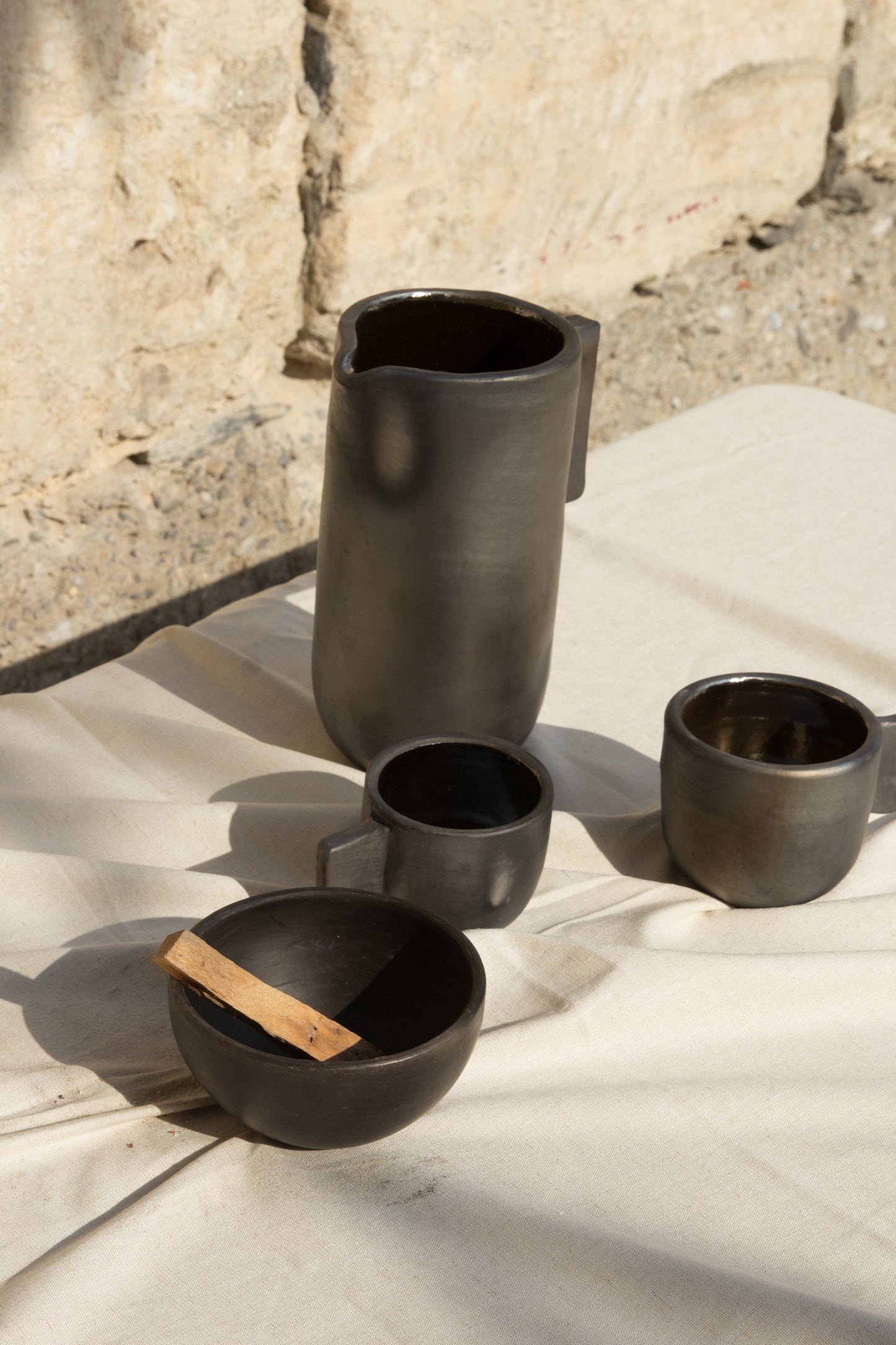 PALO SANTO  Black Clay Bowl