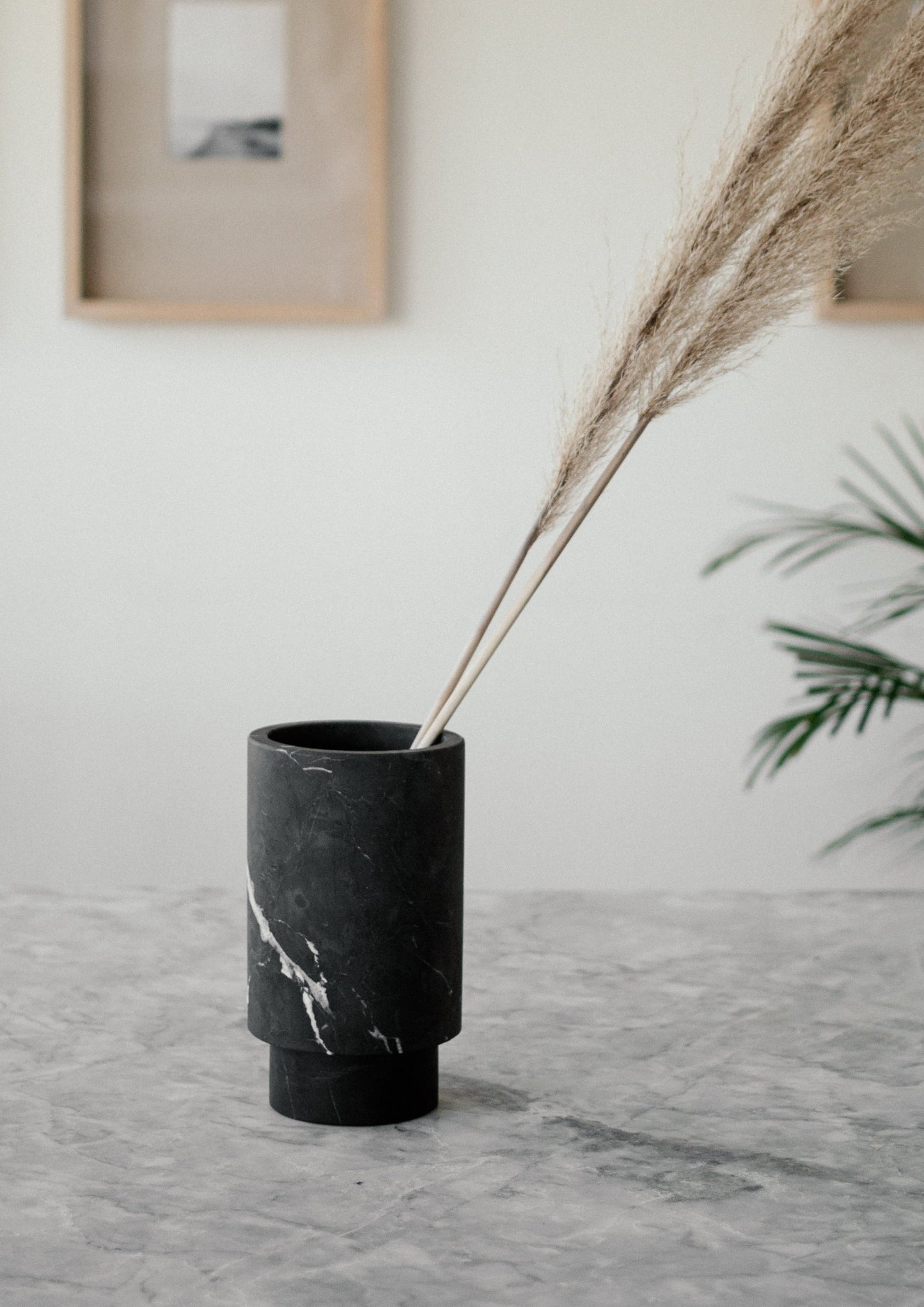 ARTISAN Marble Footed Vase