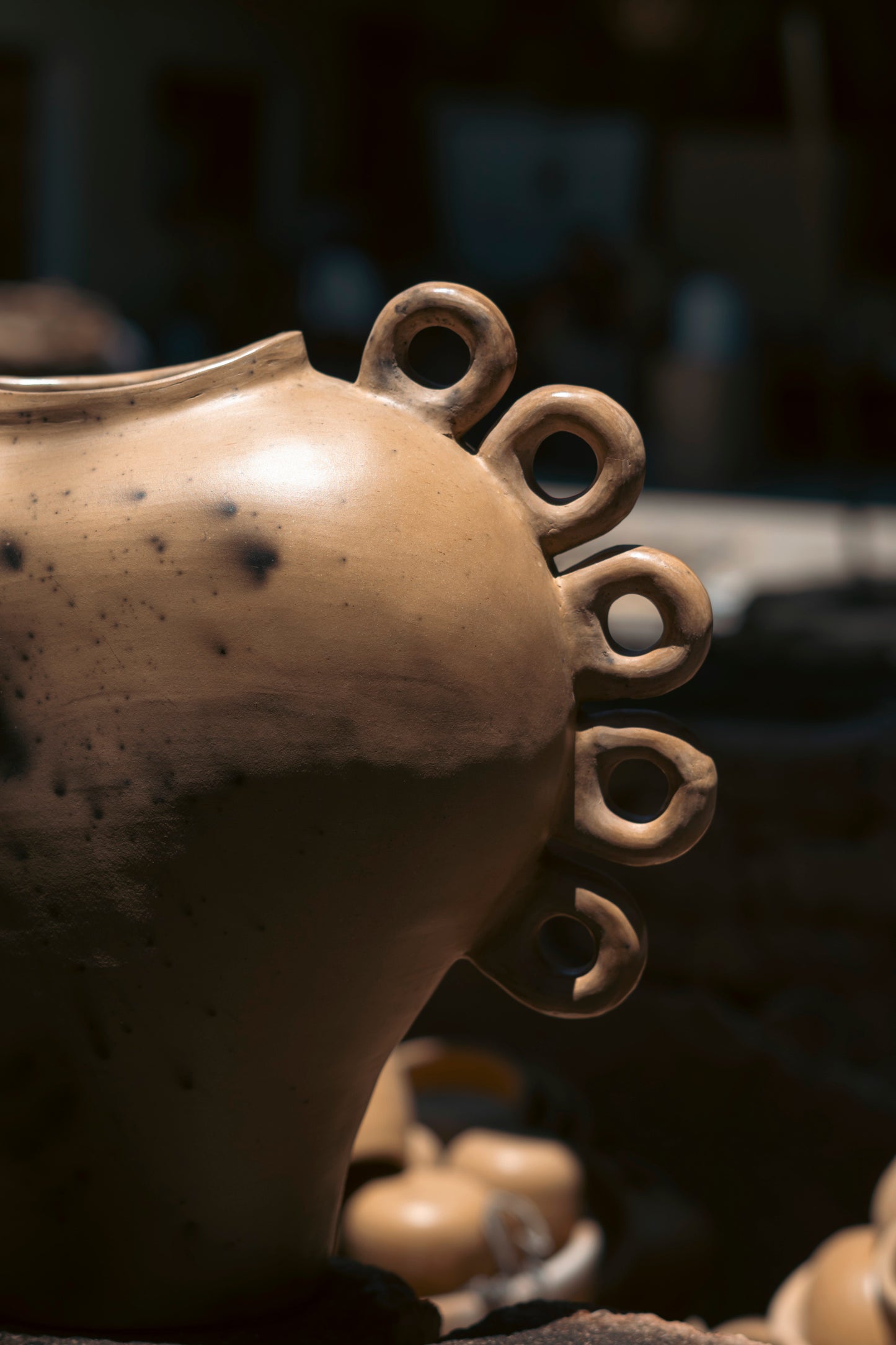 Tributo Handcrafted Clay Vase