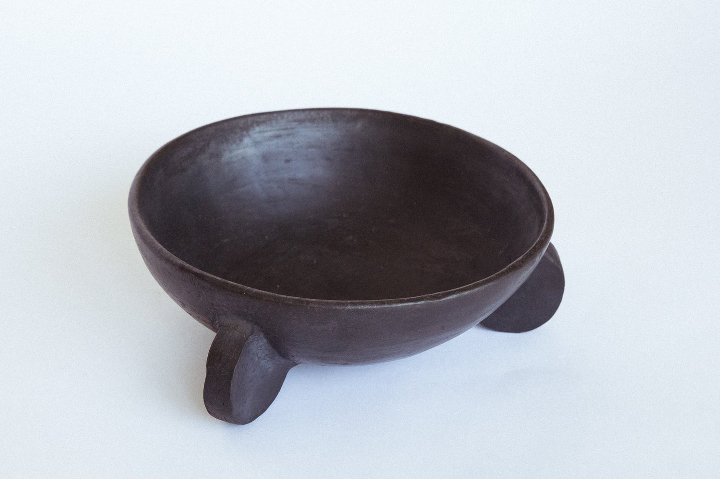 PALO SANTO Black Clay Footed Bowl