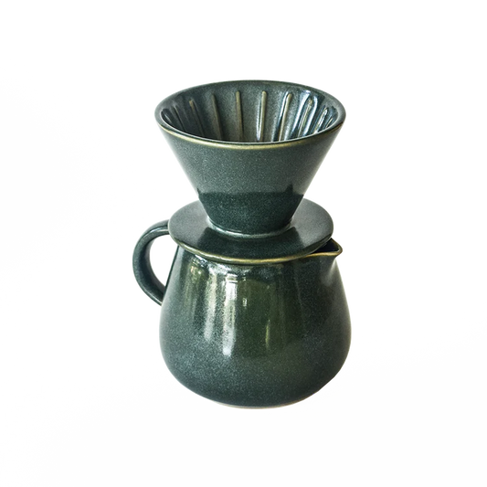 Ceramic Coffee Pot and Dripper set - Multiple Colors