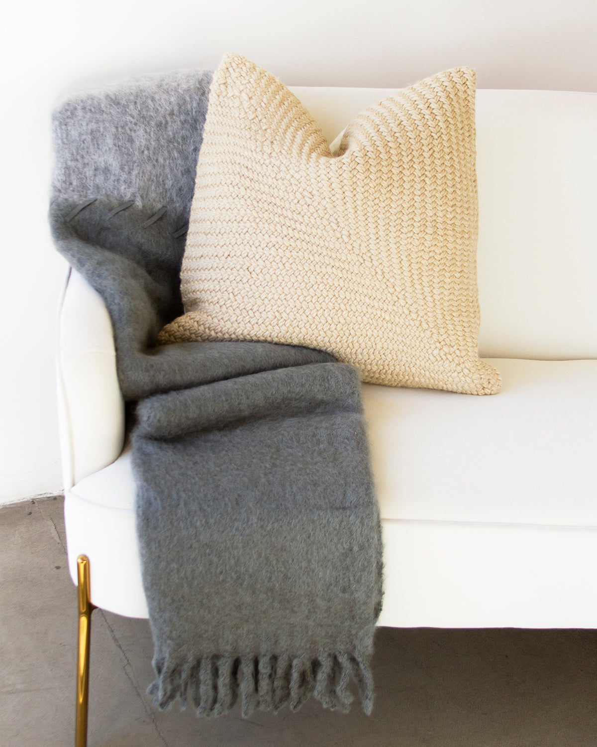 Suede throw online blanket