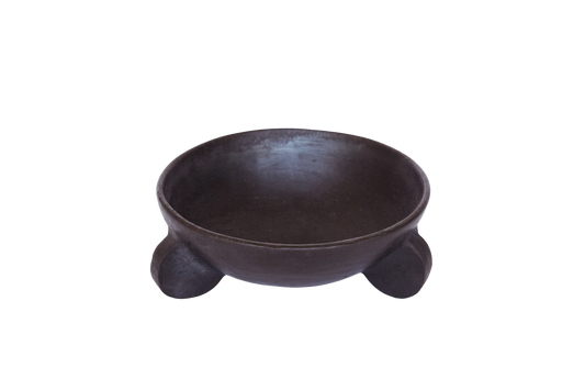 PALO SANTO Black Clay Footed Bowl