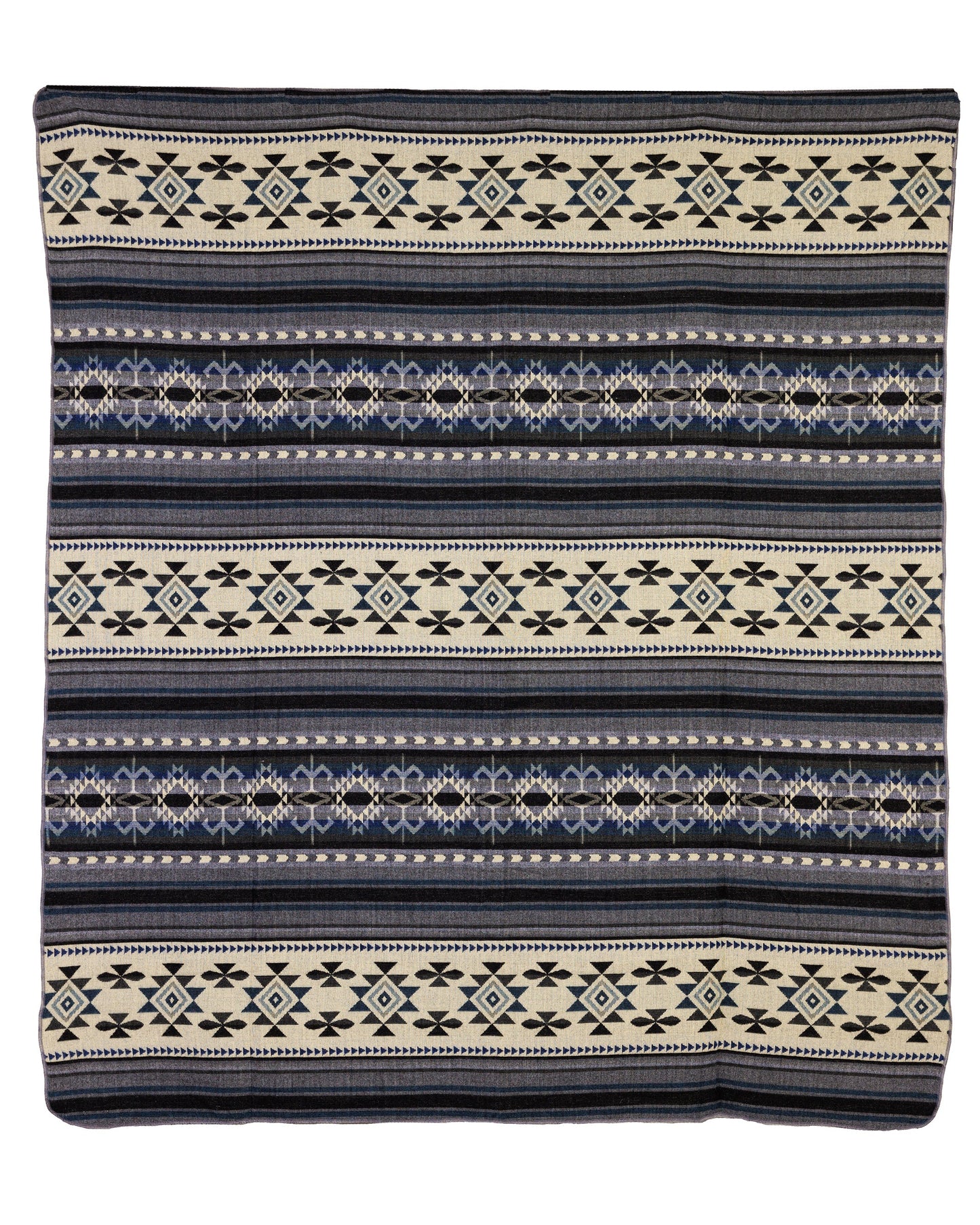 Yachana Collection - Geometric Blue Gray and Cream