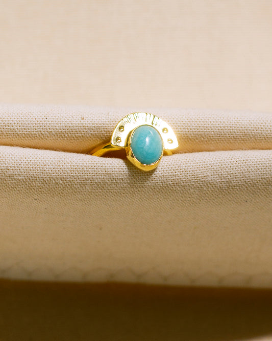 Art Deco Amazonite Ring