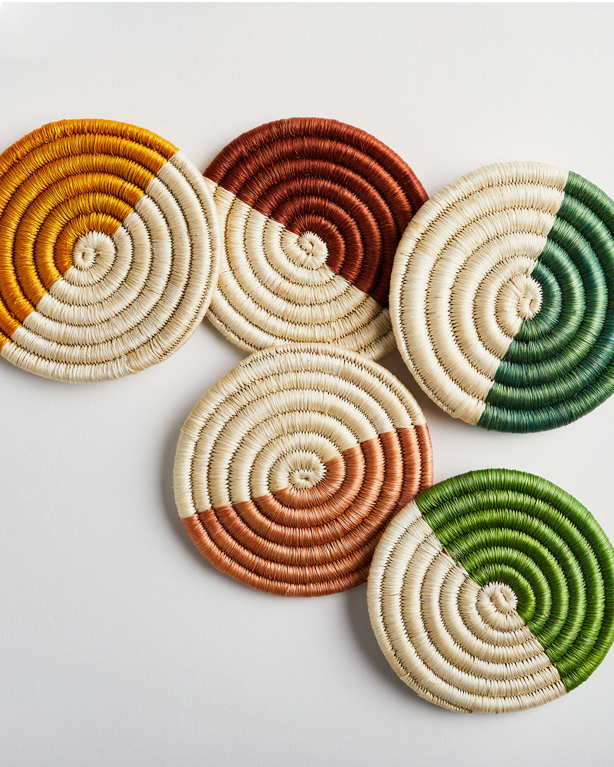 Monserrate Woven Coaster Sets - 4 colors