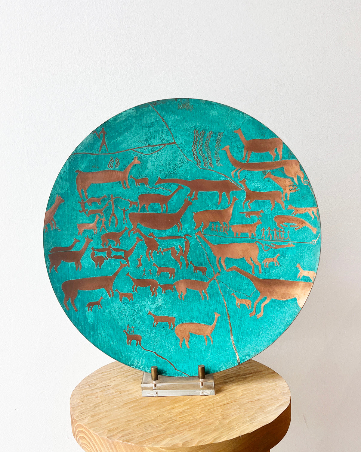 Chilean Copper Ceremonial Platter