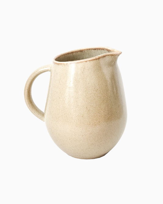 Cream Custard Handmade Ceramic Pitcher