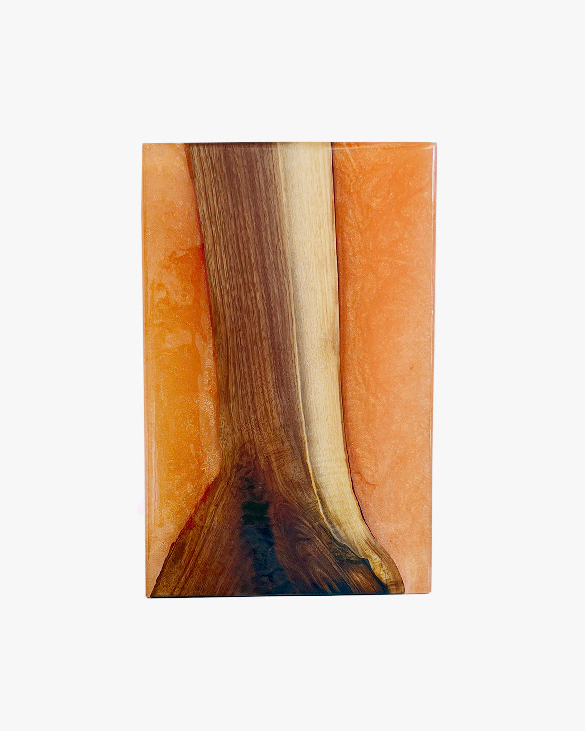 Tangerine Wood and Resin Serving Board