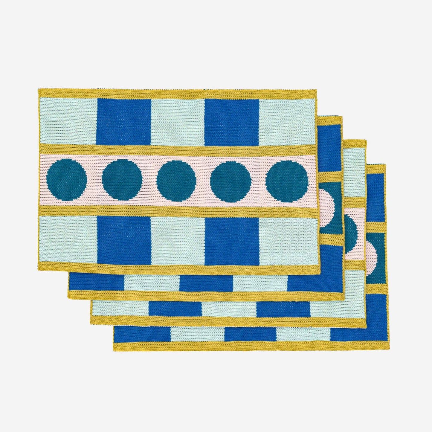 Placemat  Stripe Dot Set of 4