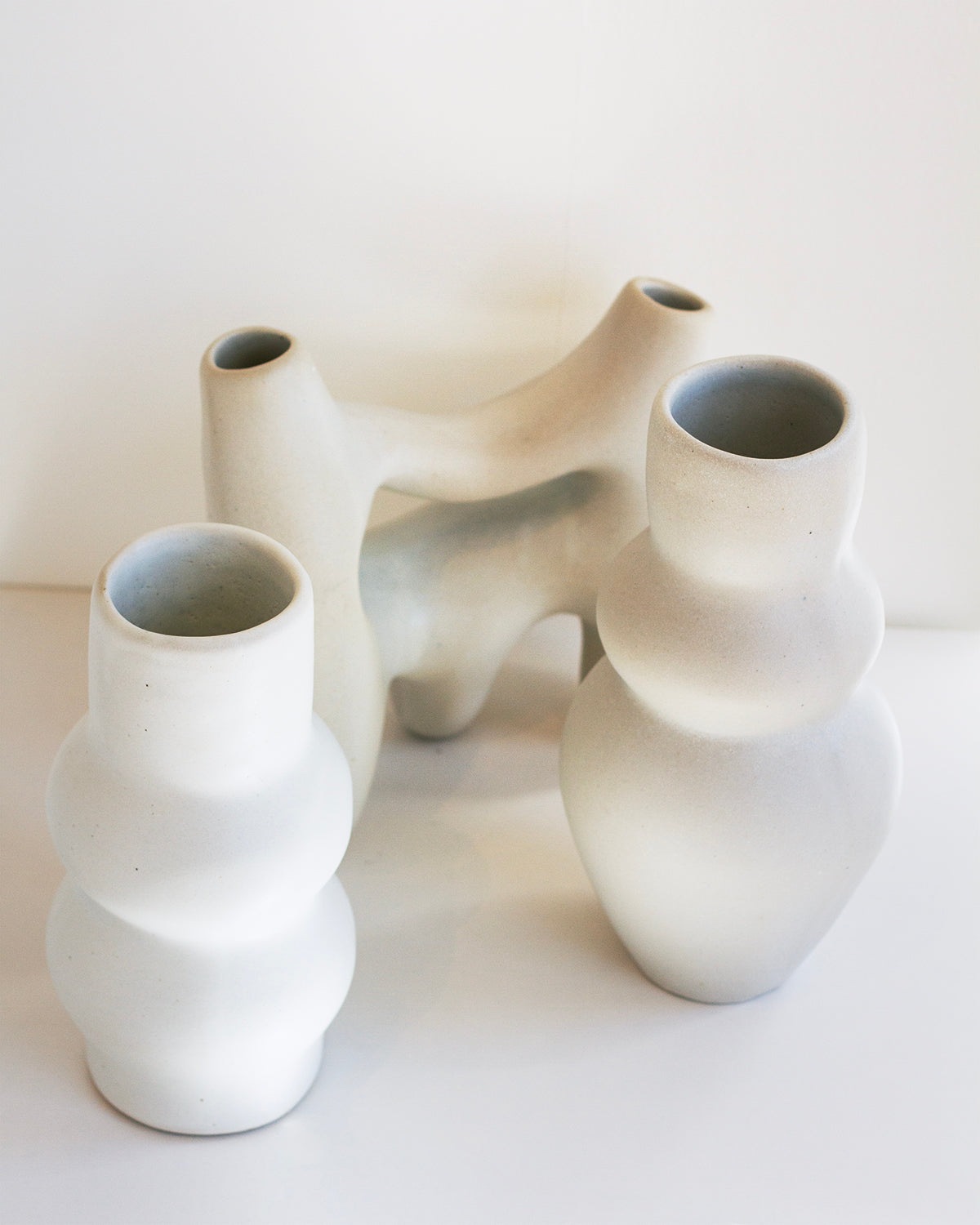 Symbiosis Clay Vase - Bone White