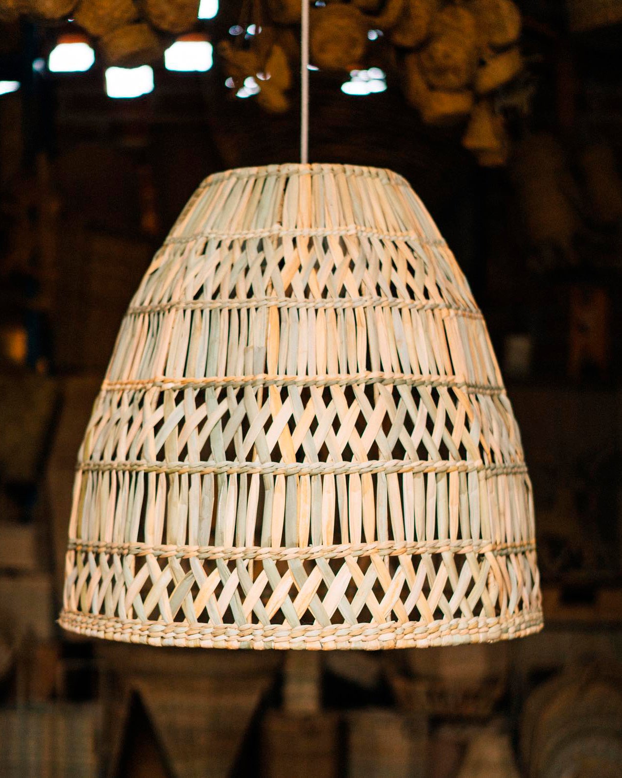 Maruata Handwoven Palm Lamp Shade