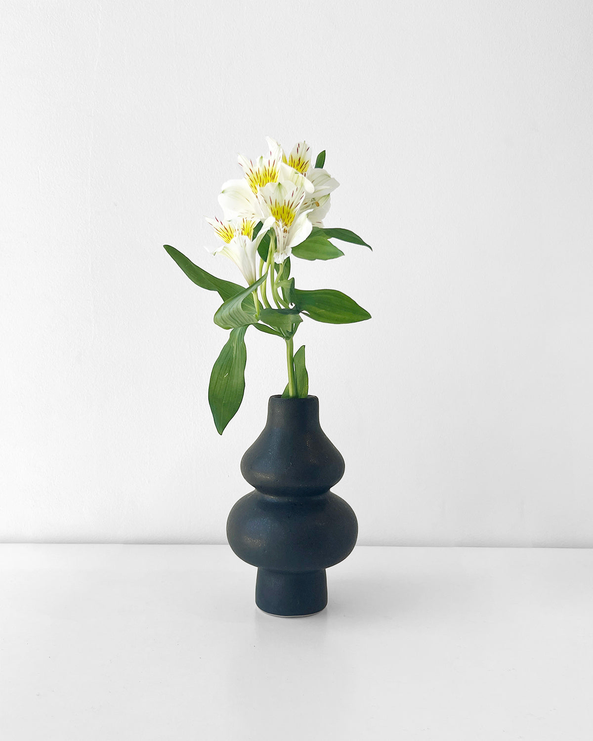 Femme I Clay Vase - Black