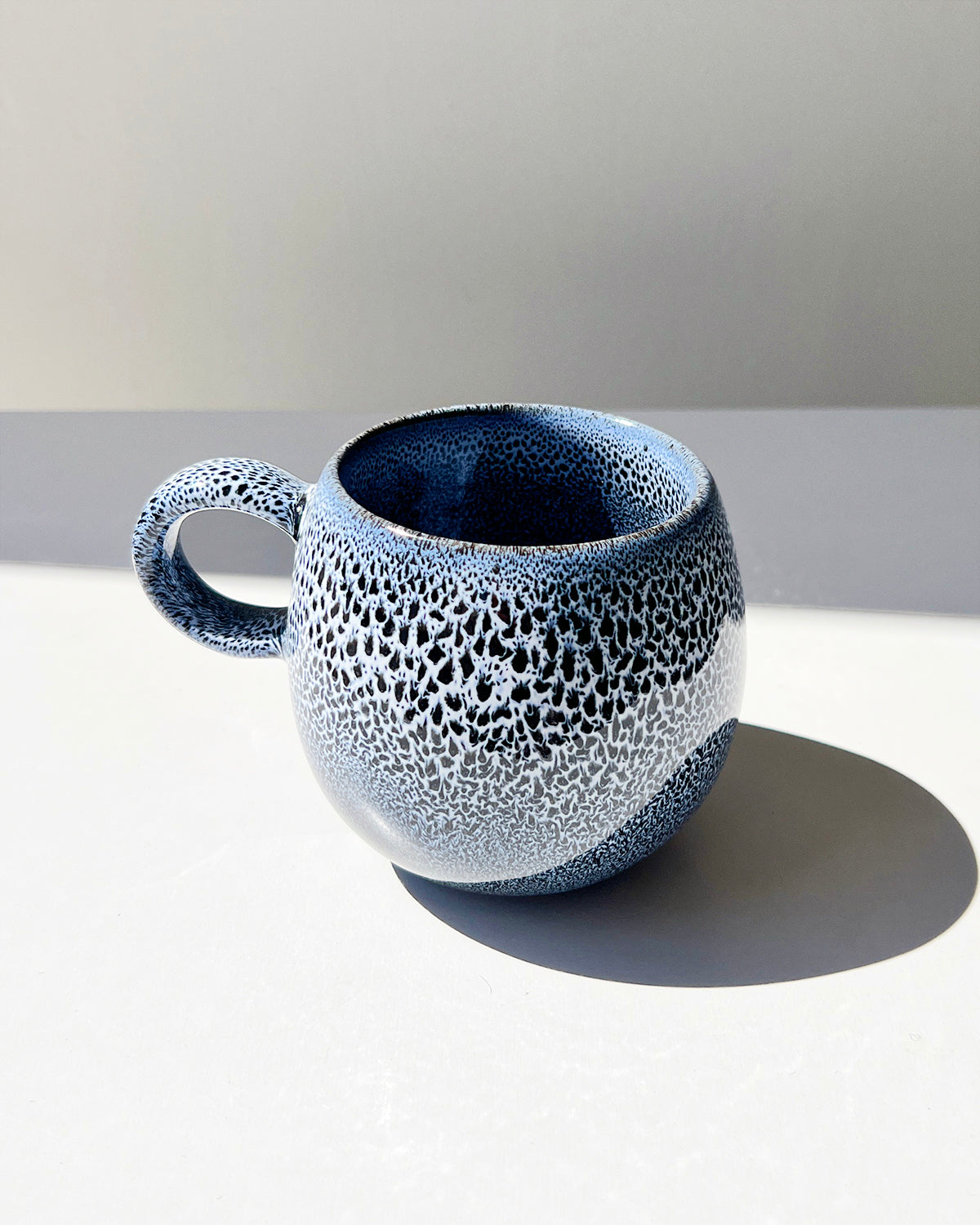 Indigo Ceramic Handmade Mugs - Set of 4