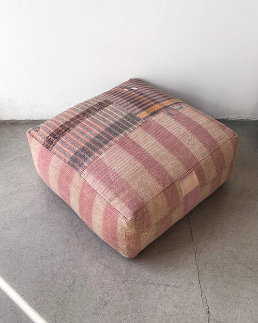 Matilde Pink Patchwork Ottoman